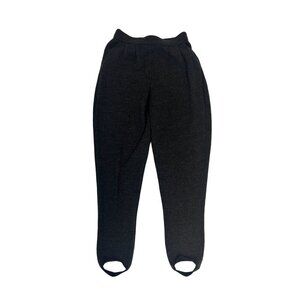 Vintage St. John Sport Dark Gray Stirrup Pants 1980's Size 2